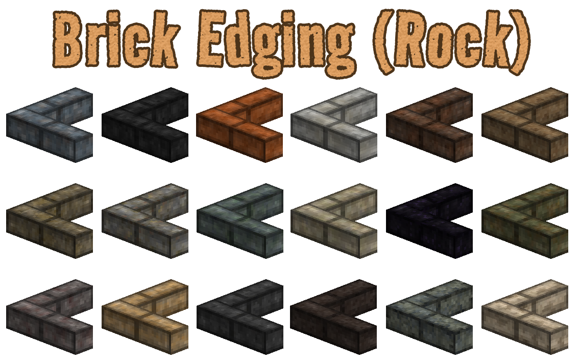 brick stone edging