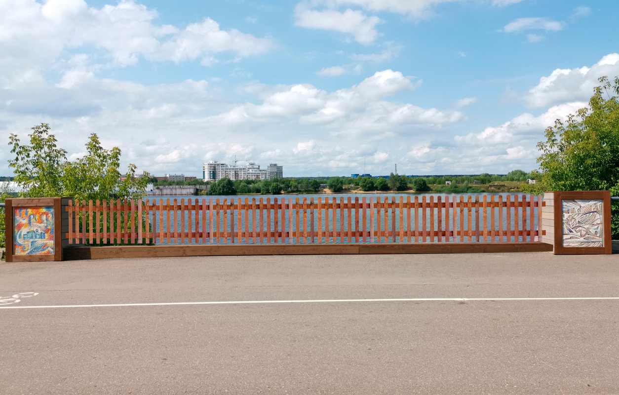 ограждение деревянное