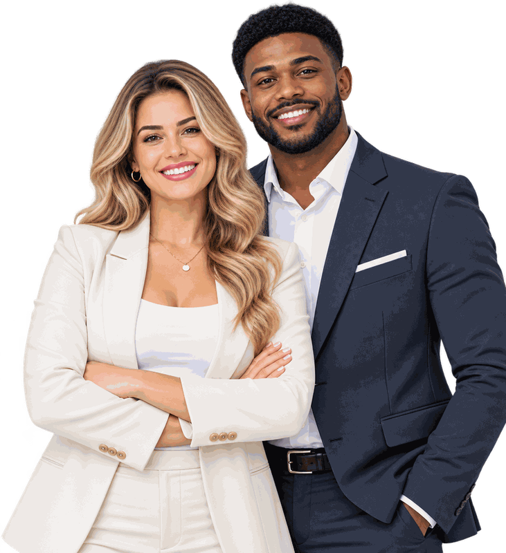 Two Clear Debt Service clients reviewing their loan options