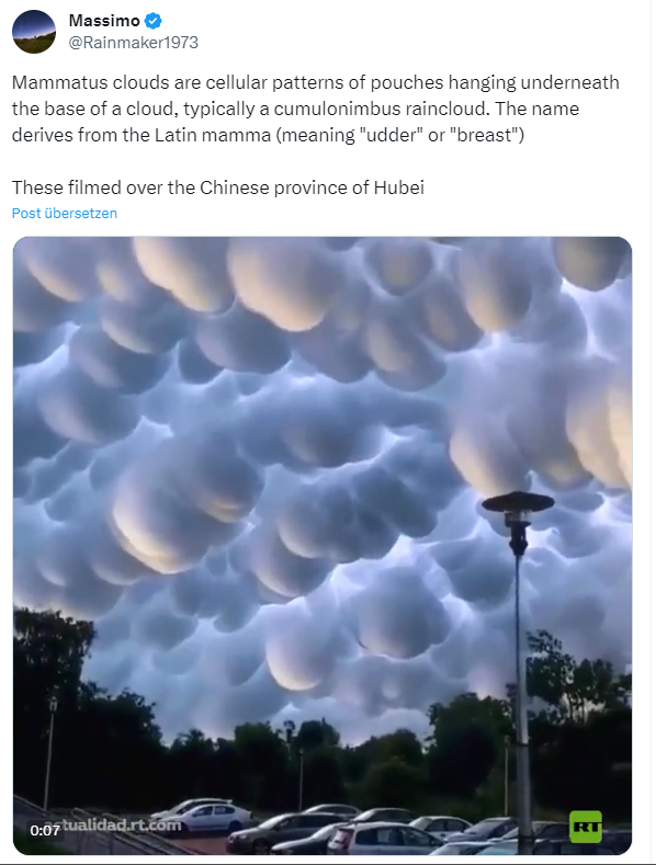 Mammatus-Wolken