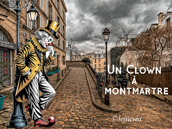 un-clown-a-montmartre