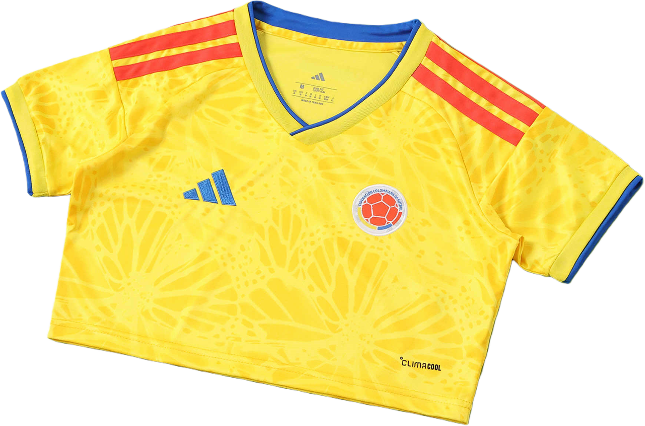 2026 FIFA World Cup Colombia Home Cropped Jersey