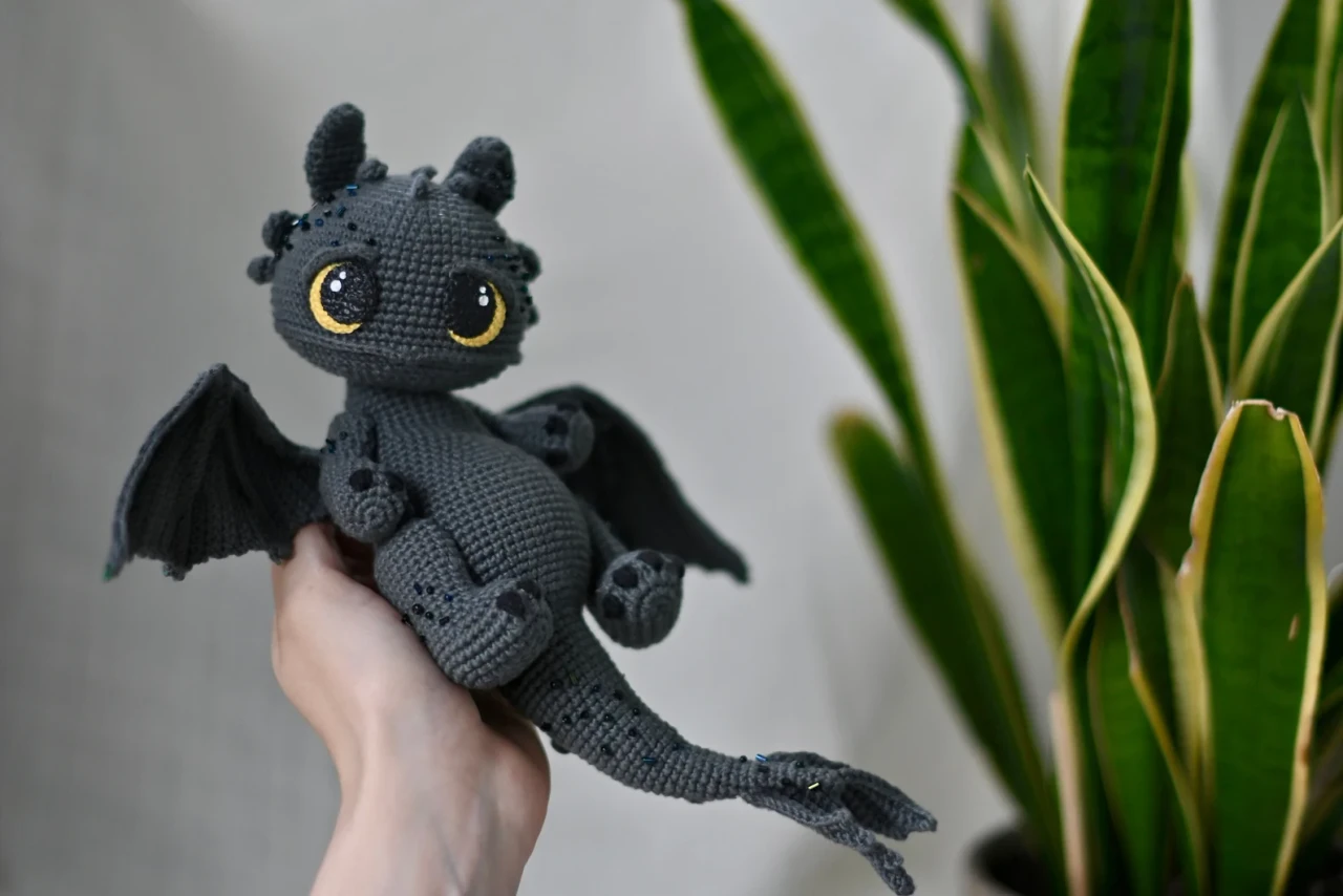 Black Dragon Crochet Pattern