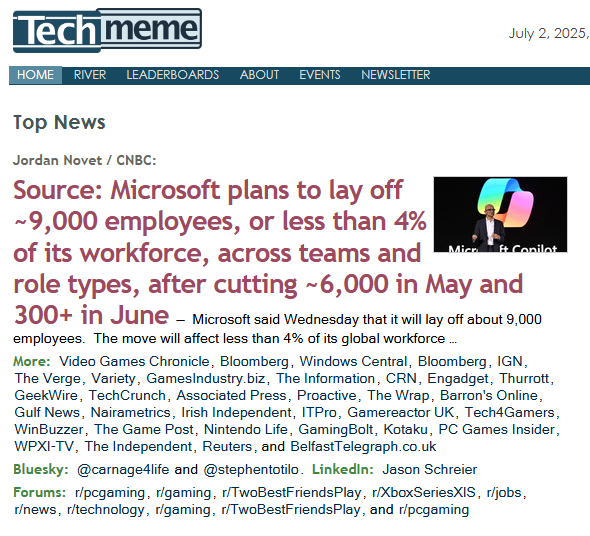 Kündigungen bei Microsoft