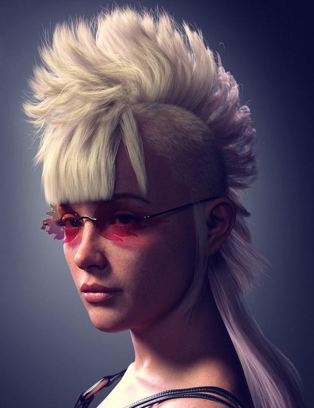 FE Wild Personality Hair for Genesis 9
