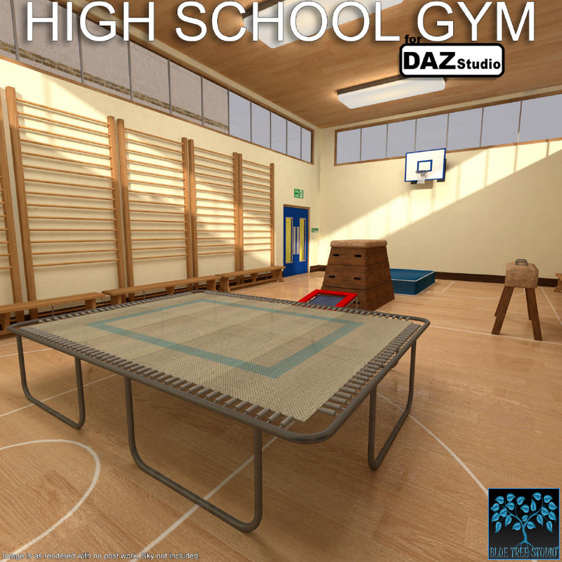 High School Gym for Daz