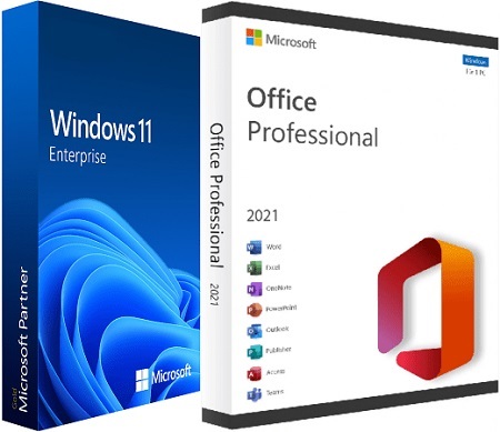 Windows 11 Enterprise 22H2 Build 22621.1105 With Office 2021 Pro Plus Preactivated (x64)