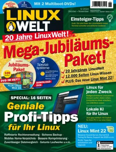 Cover: LinuxWelt Magazin No 06 Oktober-November 2024