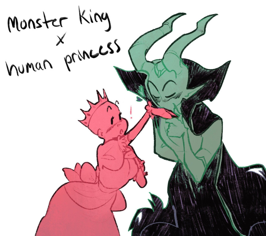 Royal Monster x Human Ship Trope 💜