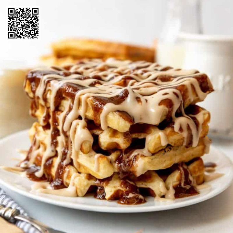 Cinnamon Roll Waffles The Sweetest Breakfast Mashup Ever