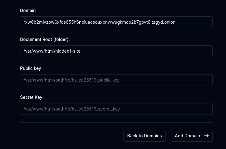 tor domain