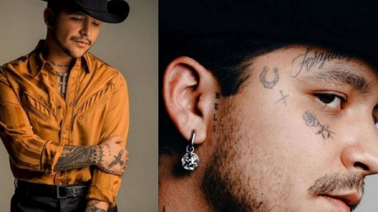 Christian Nodal, foto inédita deja ver cómo le borraron el tatuaje de Belinda