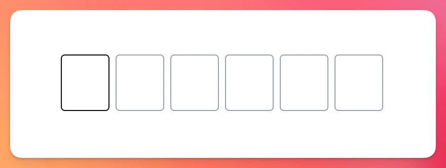 OTP Input with single field after initial rendering