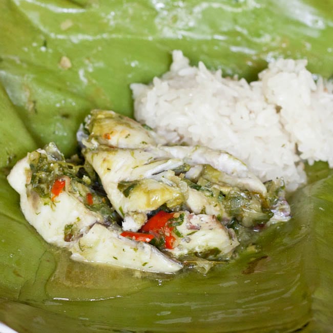 Steamed Fish In Banana Leaves Recipe