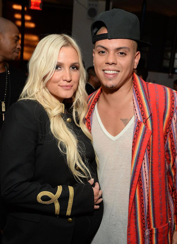 Evan Ross with Ashlee Simpson