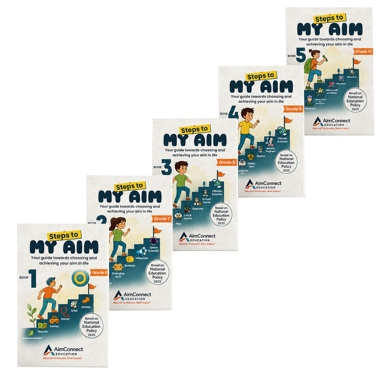 Steps to My Aim complete Grades 6 to 10 book set