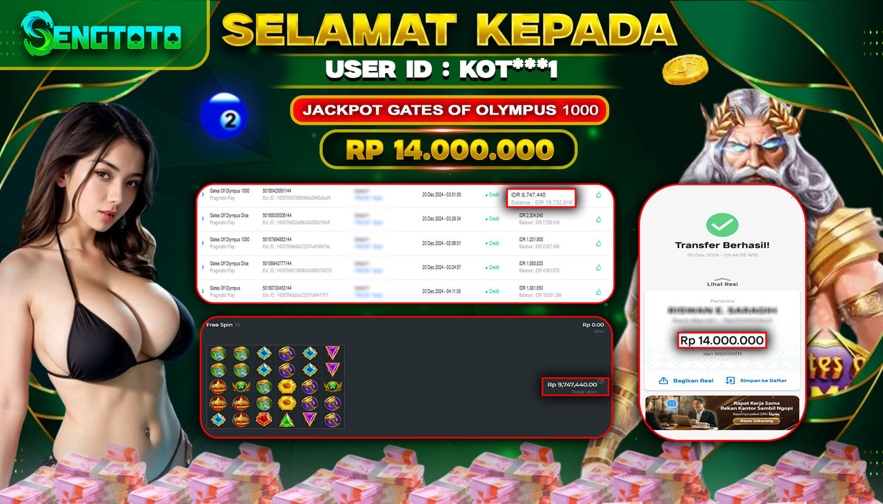 BUKTI PEMBAYARAN SLOT GATES OF OLYMPUS 1000
