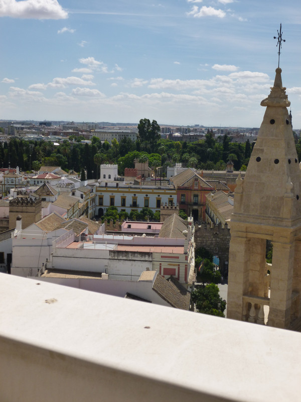 View from the tower back towards the Alcazar