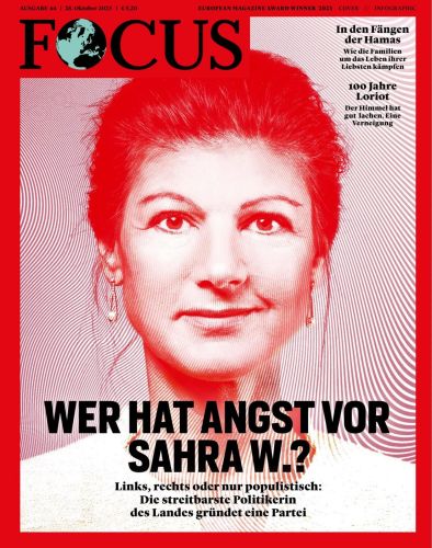 Cover: Focus Nachrichtenmagazin No 44 vom 28  Oktober 2023