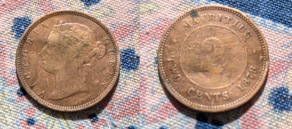 2 Centimos - 1878 - Mauritius (Mauricio británico 1810-1968) Ma