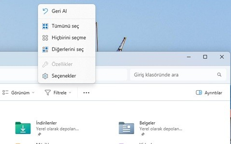 Windows Explorer Dot menu