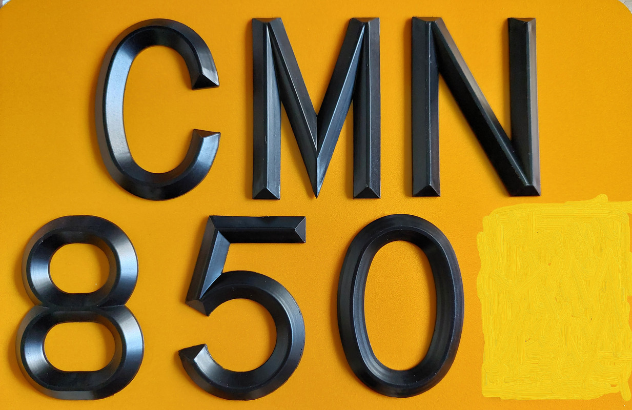 Classic reg plate (UK)