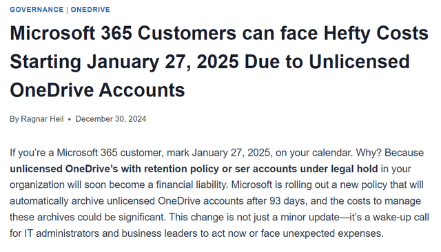 Ragnar Heil on unlicensed OneDrive accounts