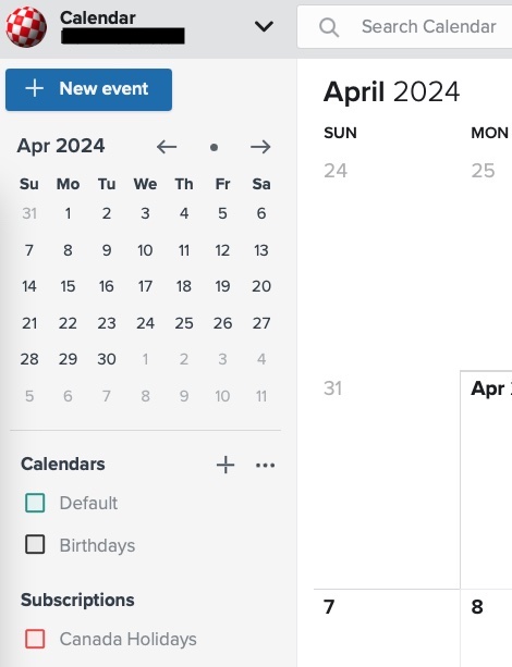 Fastmail New Calendar Web UI