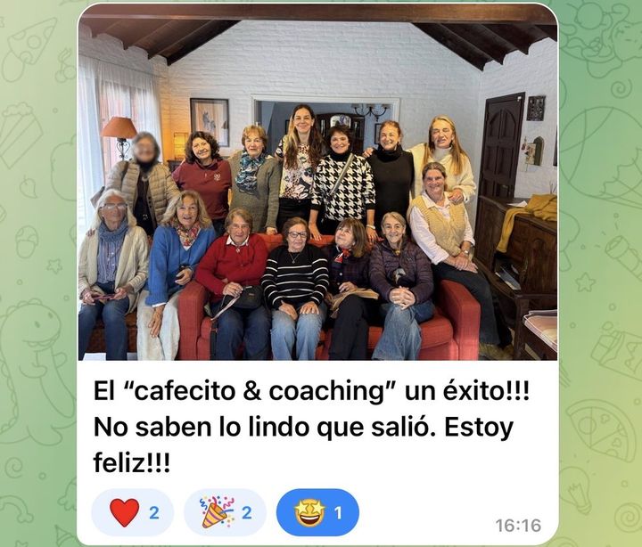 El cafecito y coaching un éxito