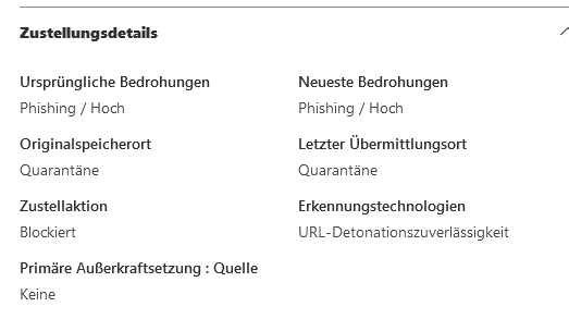 HornetSecurity: Zustelldetails für Mail