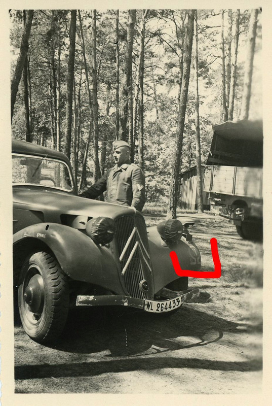 Frankreich Beute Citroen PKW Auto Kübelwagen Fot