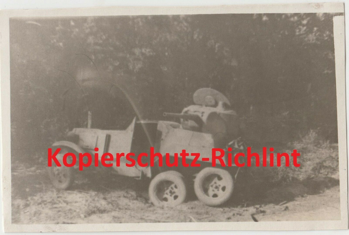 Wehrmacht Russland russische Panzer & Spähpanzer - Kradmelder PKW.