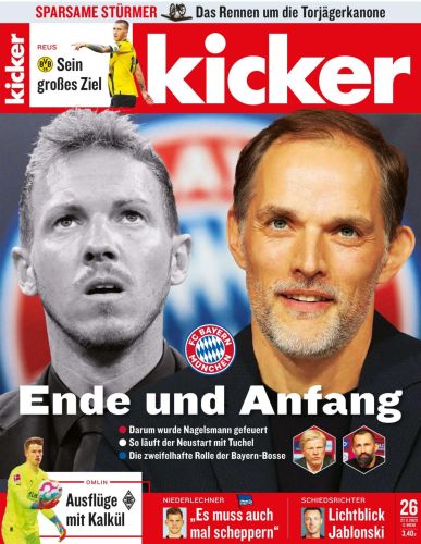 Cover: Kicker Sportmagazin No 26 vom 26  M&auml;rz 2023