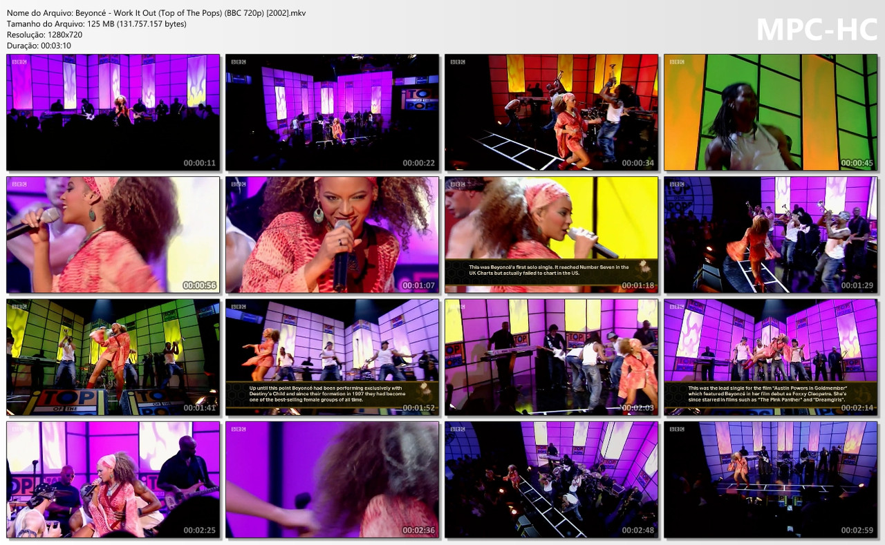 Beyoncé - Work It Out (Top of The Pops) (BBC 720p) [2002]