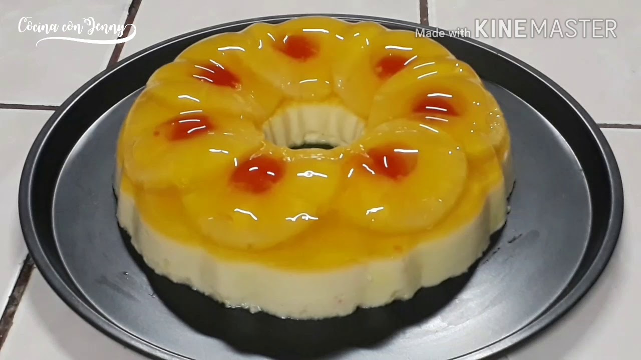 ¿Cómo hacer gelatina de piña?
