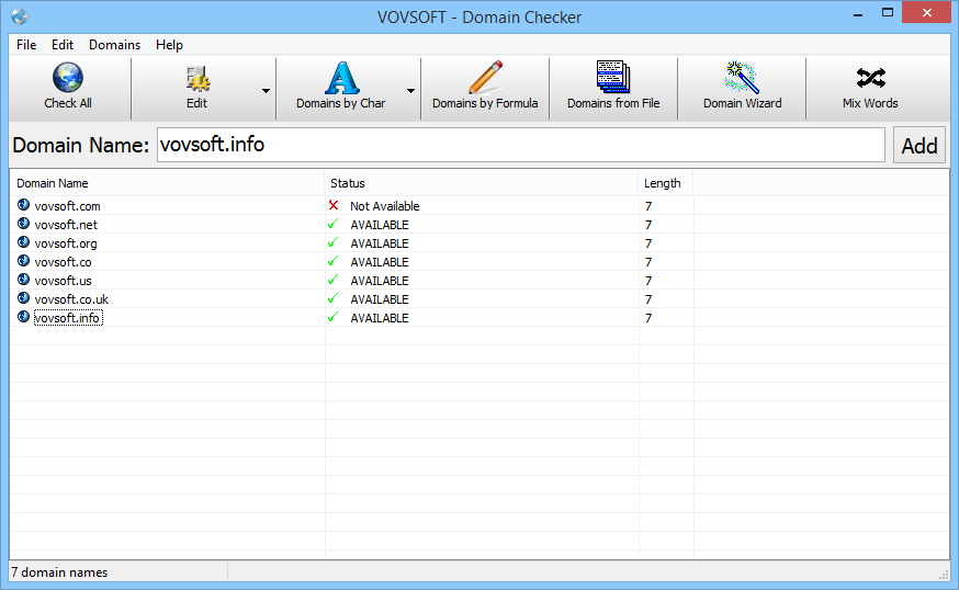 VovSoft Domain Checker 8.4.0