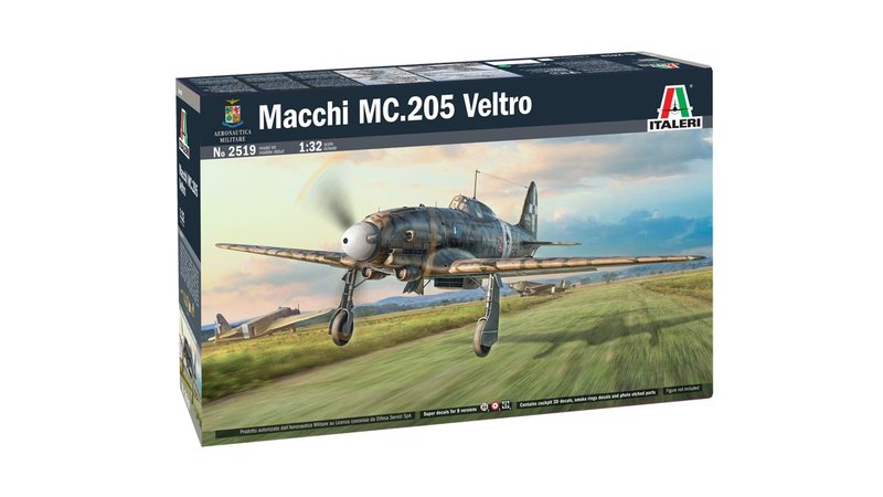 Italeri 1:32 Macchi Mc.205 Veltro( 2519S )-New Tool - The