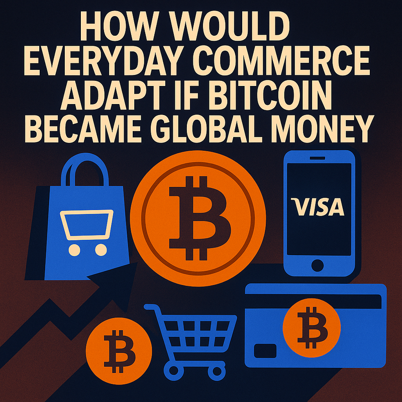 How would everyday commerce adapt if Bitcoin became global money