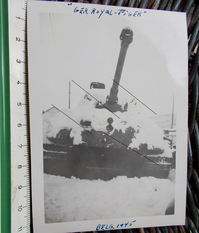 US-Foto, Königstiger !! Beute Belgien 45, Ardennen