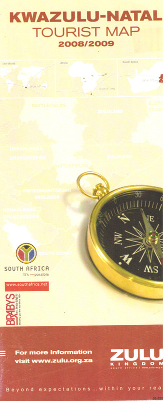 Kwazulu-Natal Tourist Map 2008/2009