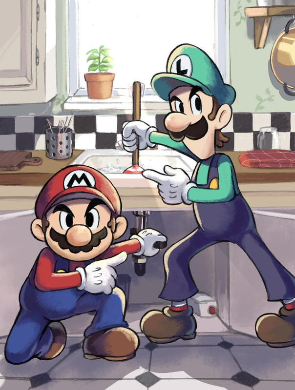 super mario bros plumbing art by v0 2bpwcxeh4tia1