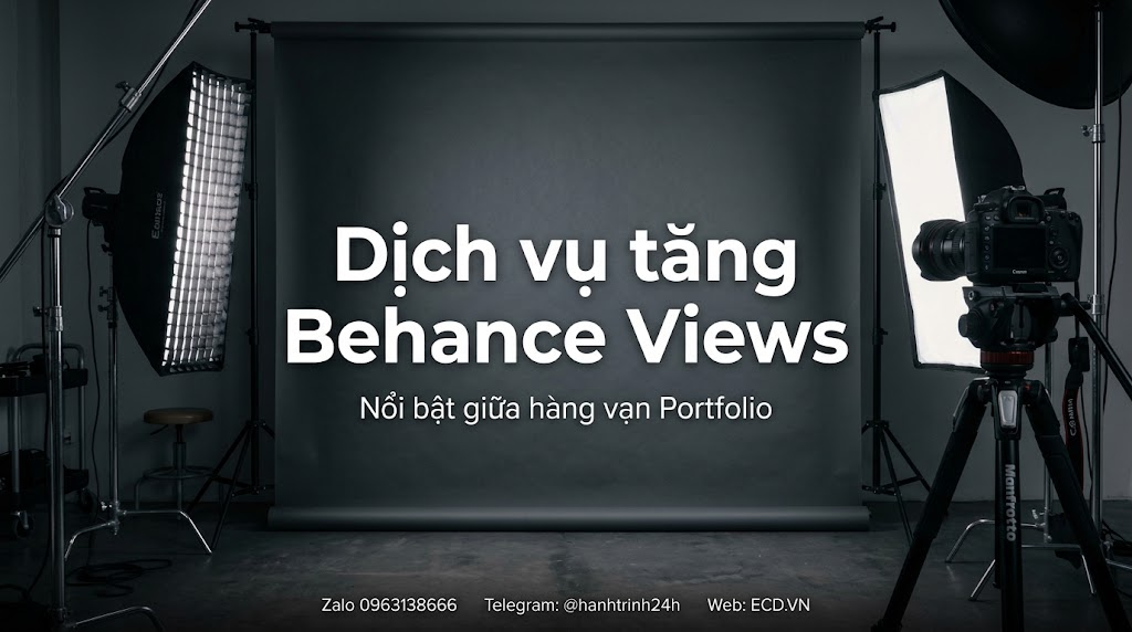 tăng behance views 2026 project behance