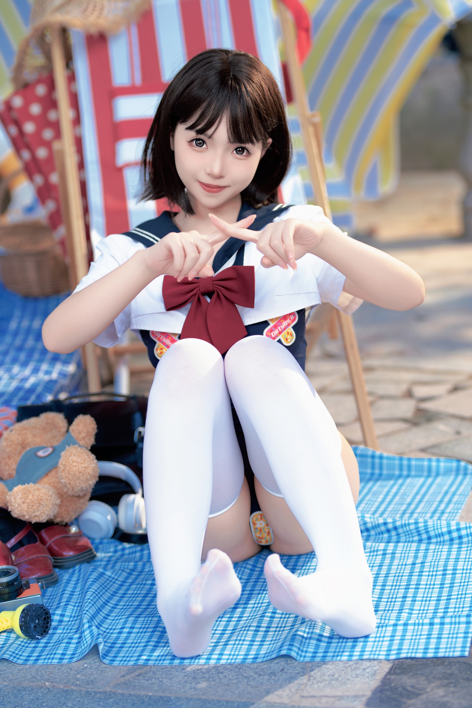 Bangni邦尼 – 反差 JK 泳装 Cosplay 写真集（97P-7V-841.3MB）插图7