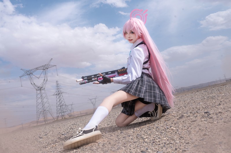 艾西Aiwest 星野Cosplay写真图集 碧蓝档案角色高清美图 49P (290.6M)插图9