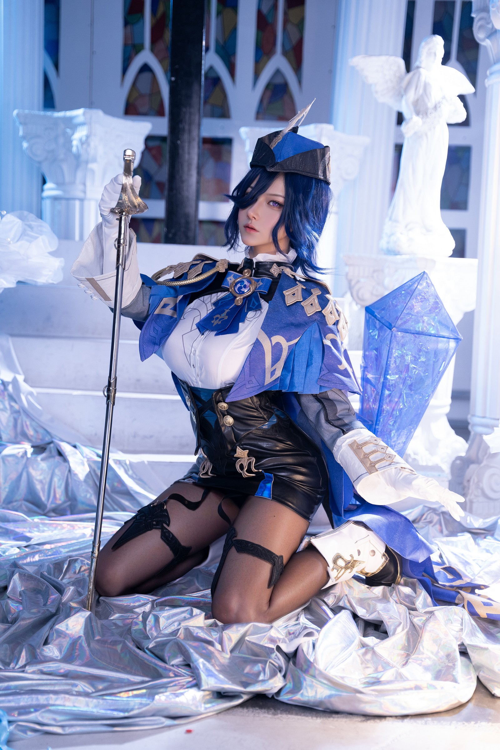 Seya-狮砸 – 原神 克洛琳德 Cosplay 高清写真（9P-104MB）插图4