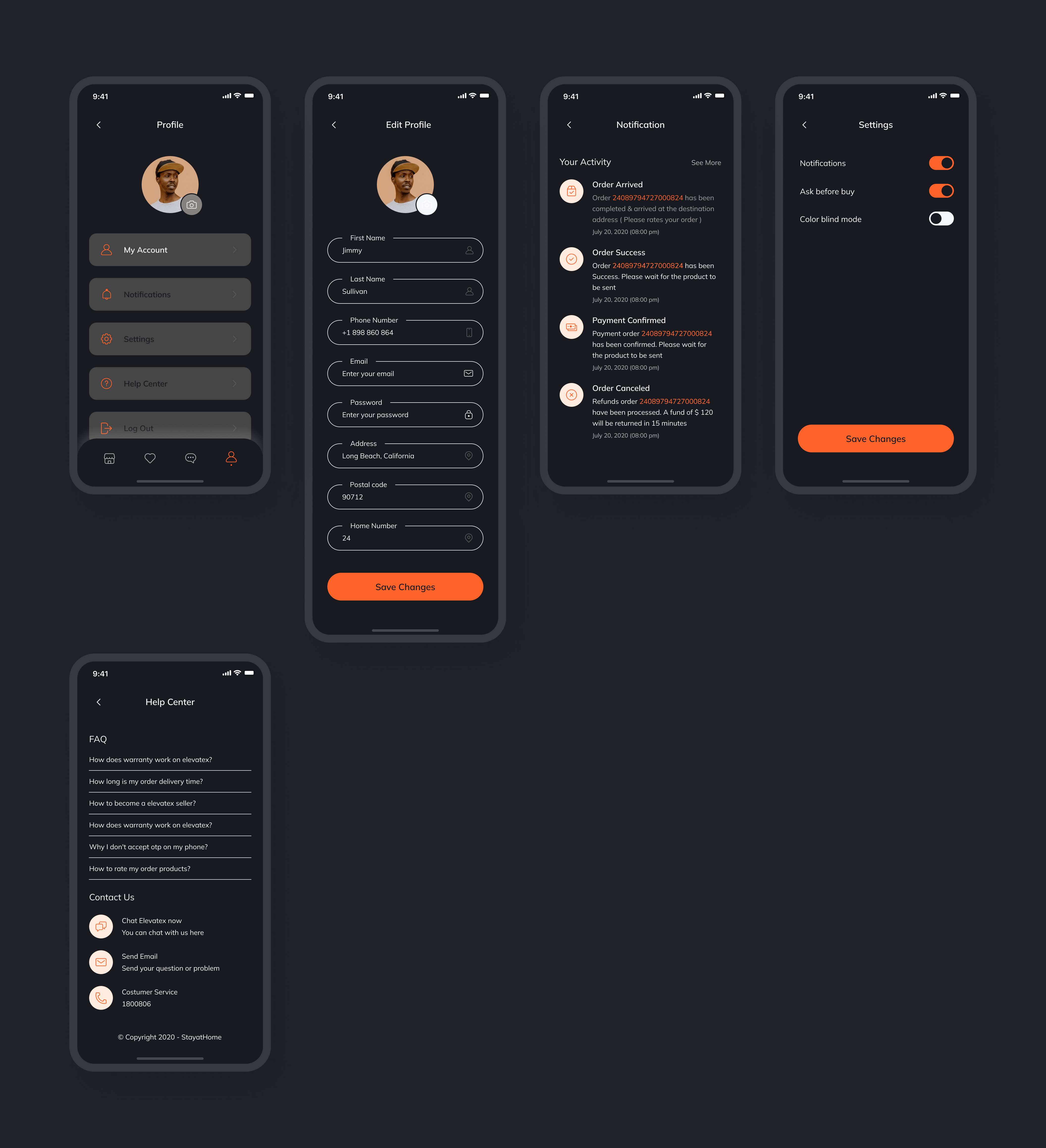 ElevateX - Minimal UI Kit for E-commerce React Native CLI