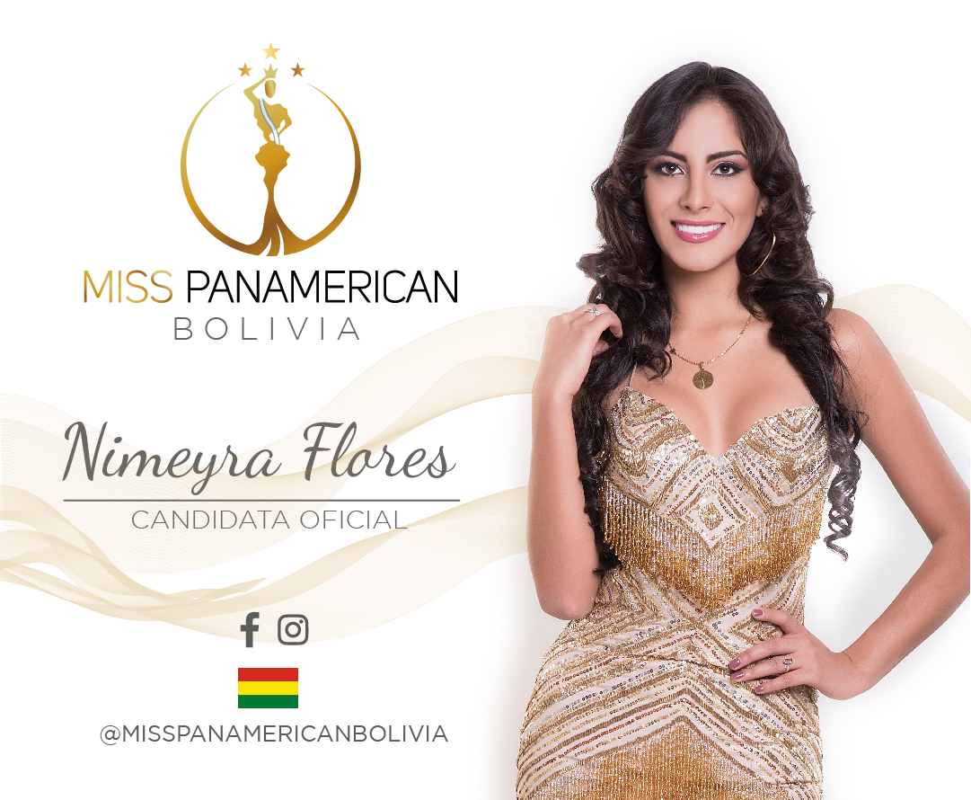 candidatas a miss panamerican international 2018. final: 20 oct. sede: california. Bol1