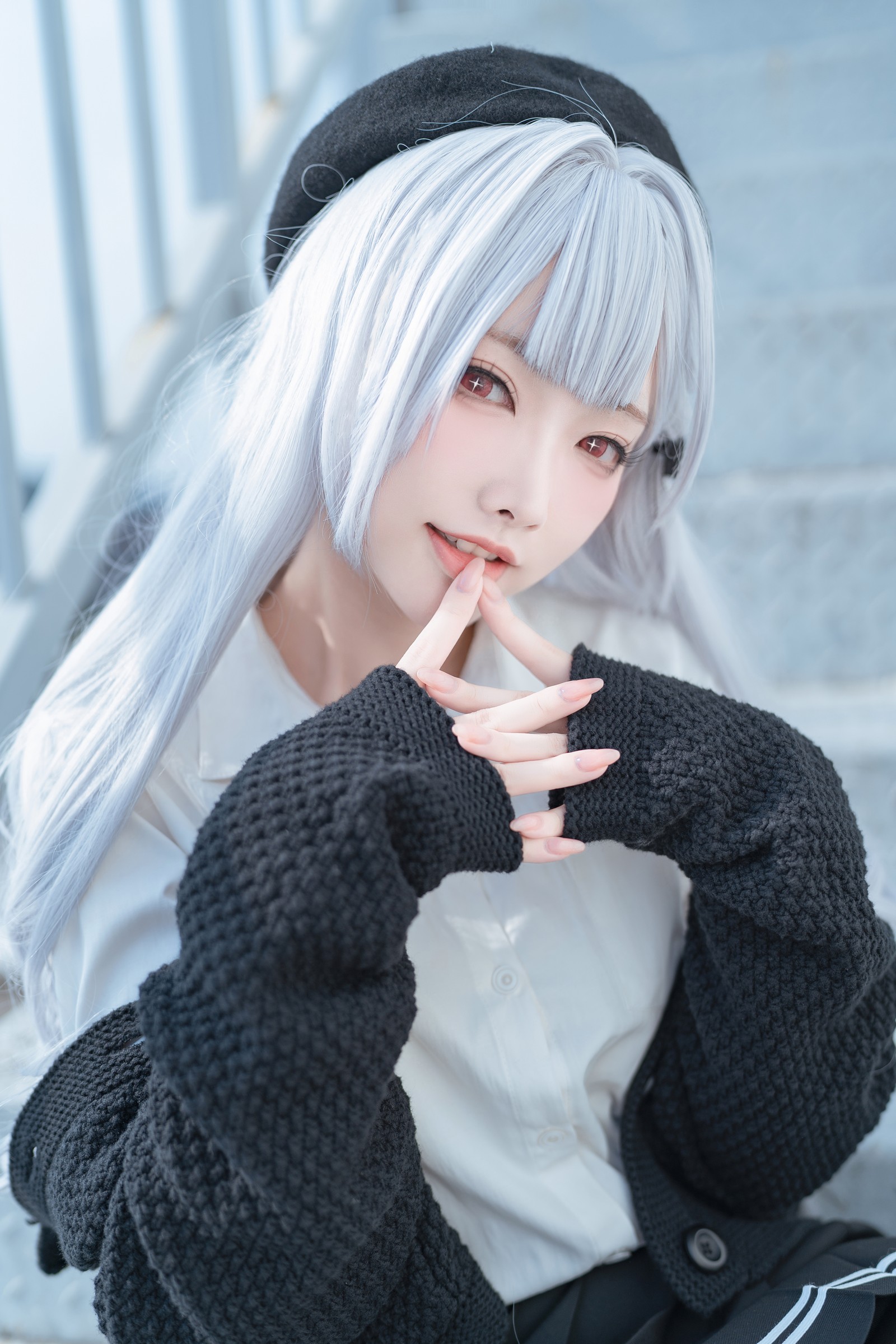 宮本桜 碧蓝航线 斯库拉 JK 制服写真｜校园风 Cosplay 图集（21P｜428MB）插图3
