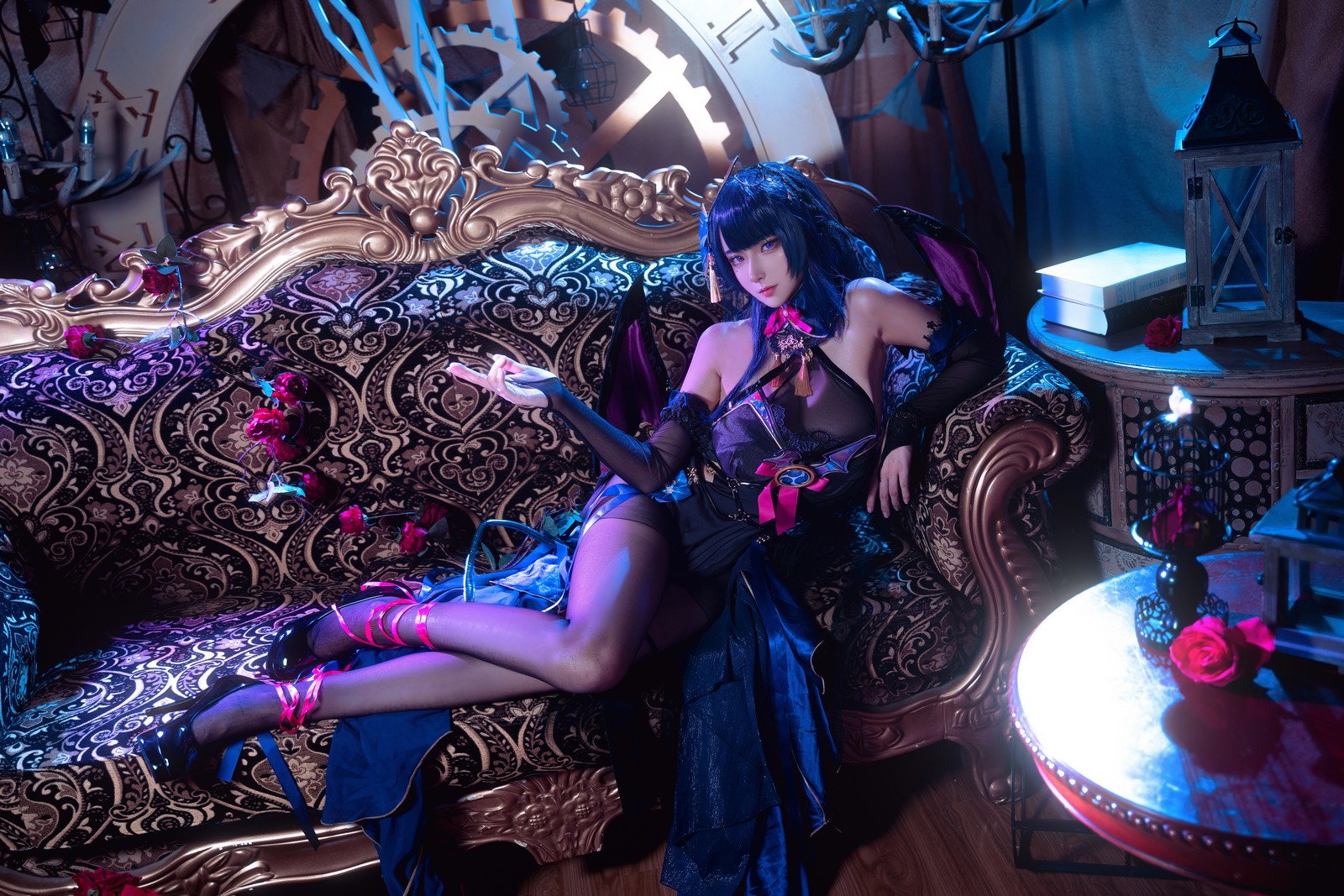Seya-狮砸 – 雷电将军 魅魔 Cosplay 高清写真（12P-187MB）插图3
