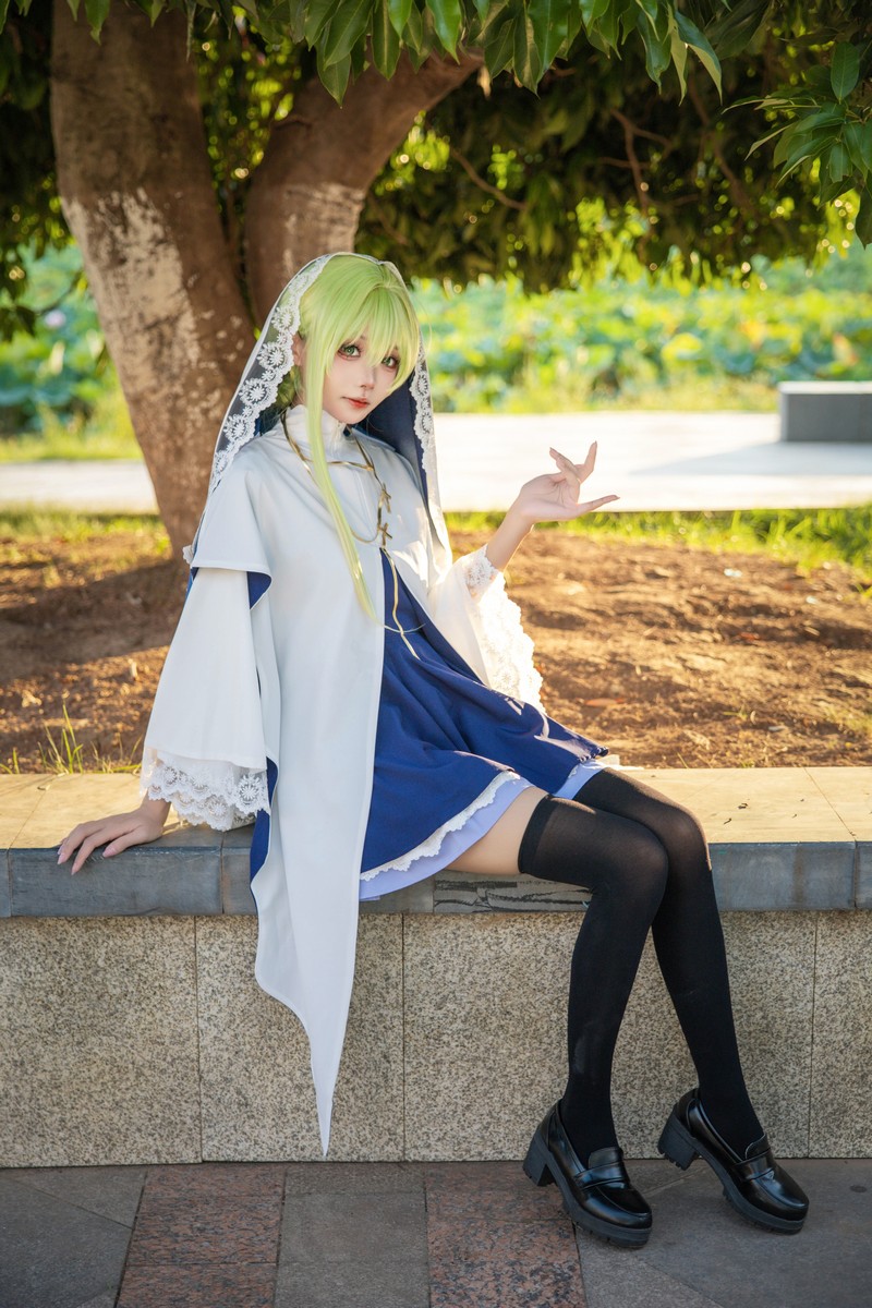 艾西Aiwest 白圣女塞西莉亚Cosplay写真图集 高清美图合集 24P (121.1M)插图3